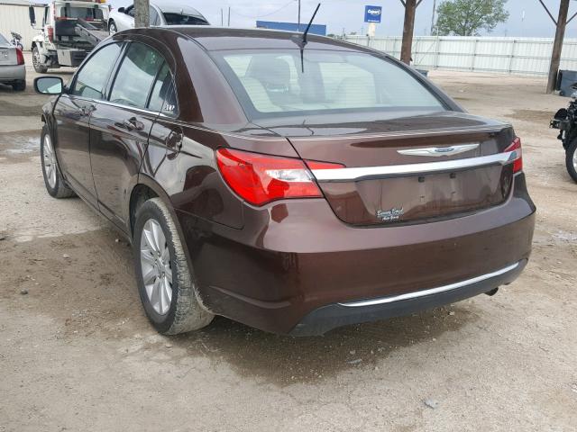 1C3CCBBB8DN551143 - 2013 CHRYSLER 200 TOURIN BROWN photo 3