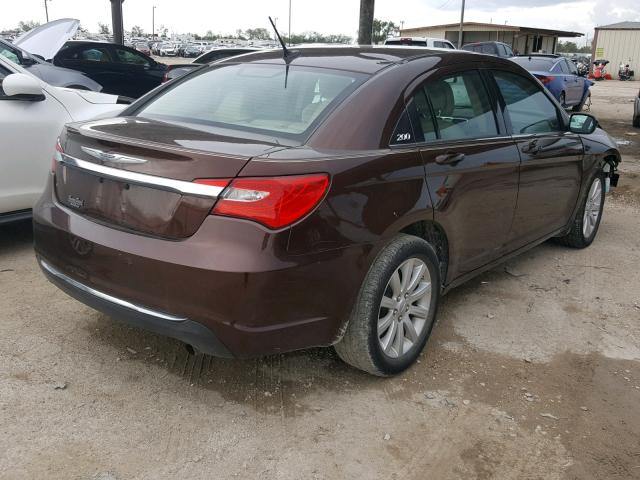 1C3CCBBB8DN551143 - 2013 CHRYSLER 200 TOURIN BROWN photo 4