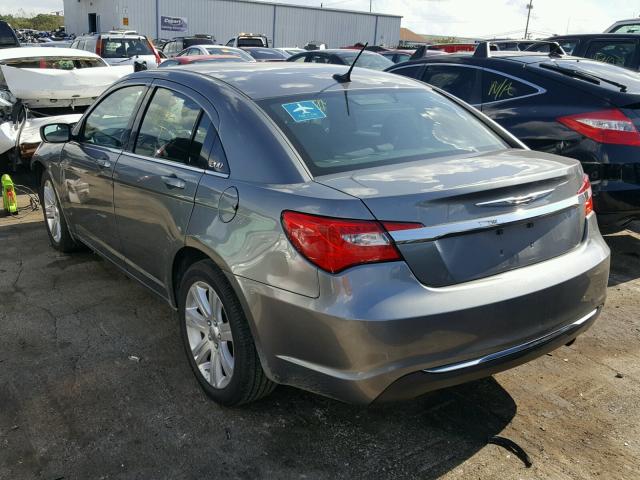 1C3CCBAB0DN647494 - 2013 CHRYSLER 200 LX GRAY photo 3