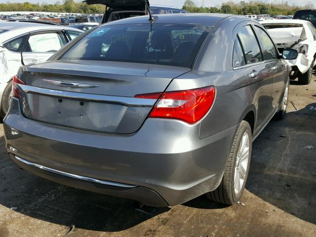 1C3CCBAB0DN647494 - 2013 CHRYSLER 200 LX GRAY photo 4