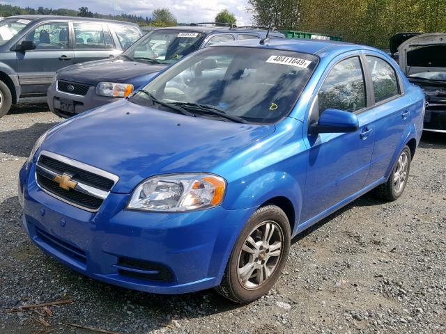 KL1TD5DE3AB113622 - 2010 CHEVROLET AVEO LS BLUE photo 2