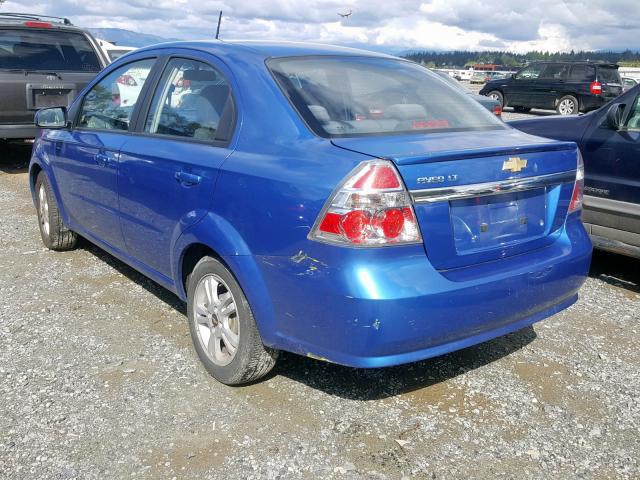 KL1TD5DE3AB113622 - 2010 CHEVROLET AVEO LS BLUE photo 3