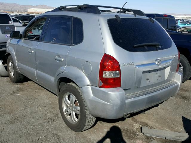 KM8JN12D57U505221 - 2007 HYUNDAI TUCSON SE SILVER photo 3