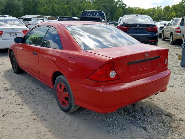 1HGEM22194L058657 - 2004 HONDA CIVIC DX V RED photo 3