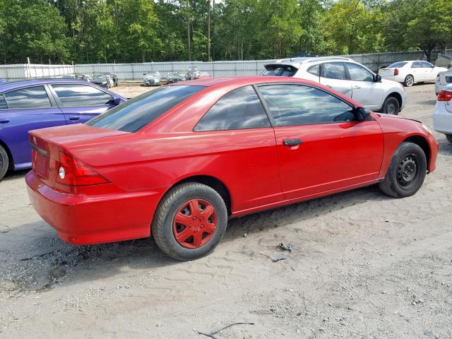 1HGEM22194L058657 - 2004 HONDA CIVIC DX V RED photo 9