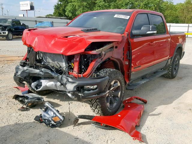 1C6SRFLTXKN742832 - 2019 RAM 1500 REBEL RED photo 2