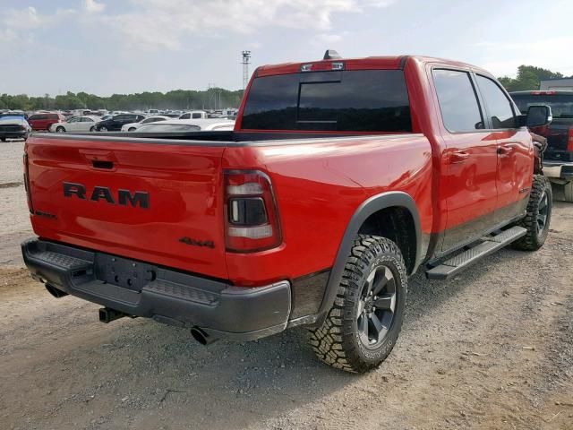 1C6SRFLTXKN742832 - 2019 RAM 1500 REBEL RED photo 4