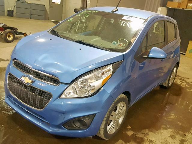 KL8CB6S96EC502578 - 2014 CHEVROLET SPARK LS BLUE photo 2