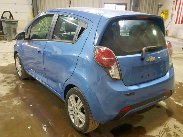 KL8CB6S96EC502578 - 2014 CHEVROLET SPARK LS BLUE photo 3