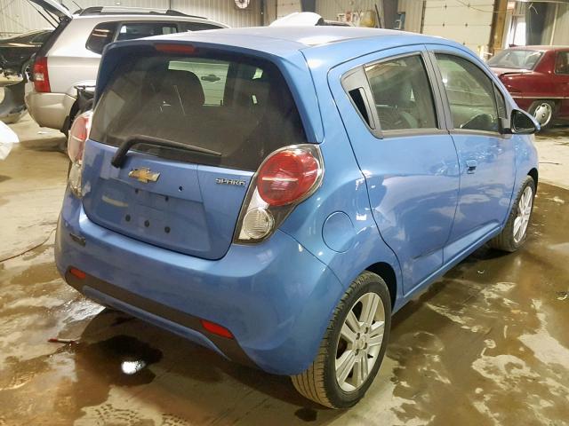 KL8CB6S96EC502578 - 2014 CHEVROLET SPARK LS BLUE photo 4