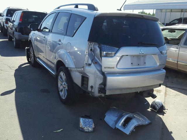 JA4AS3AW8CU023715 - 2012 MITSUBISHI OUTLANDER SILVER photo 3