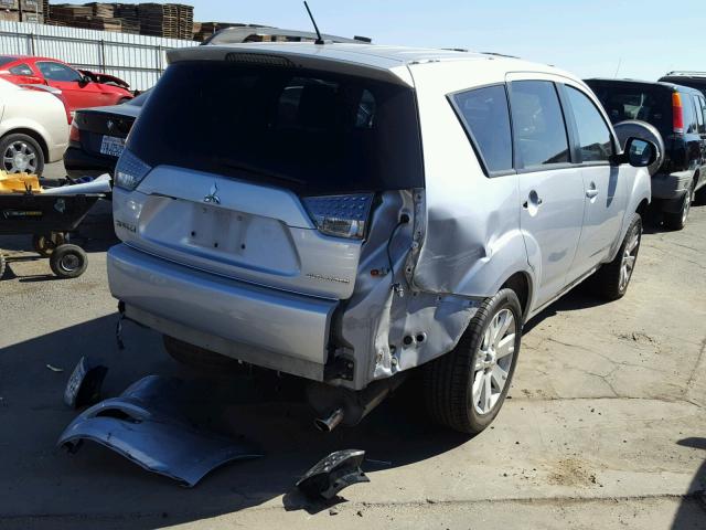 JA4AS3AW8CU023715 - 2012 MITSUBISHI OUTLANDER SILVER photo 4