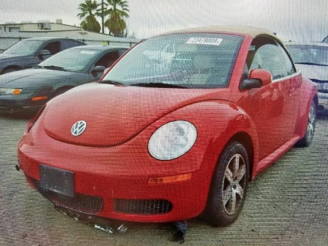 3VWPF31Y76M313391 - 2006 VOLKSWAGEN NEW BEETLE Rot Foto 1