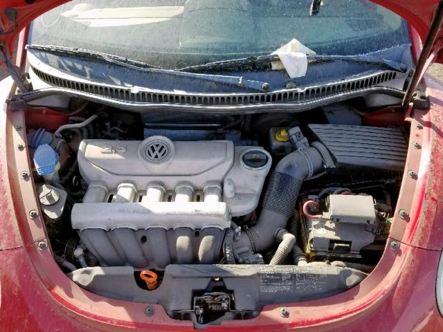 3VWPF31Y76M313391 - 2006 VOLKSWAGEN NEW BEETLE Rot Foto 7