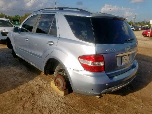 4JGBB86EX6A089451 - 2006 MERCEDES-BENZ ML 350 BLUE photo 3