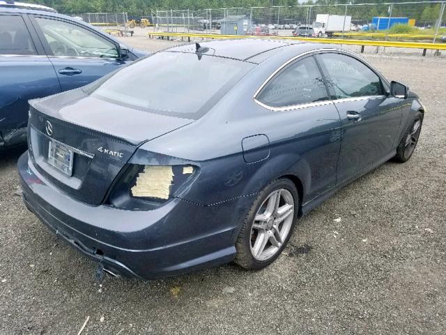 WDDGJ8JB5DG057551 - 2013 MERCEDES-BENZ C 350 4MAT GRAY photo 4