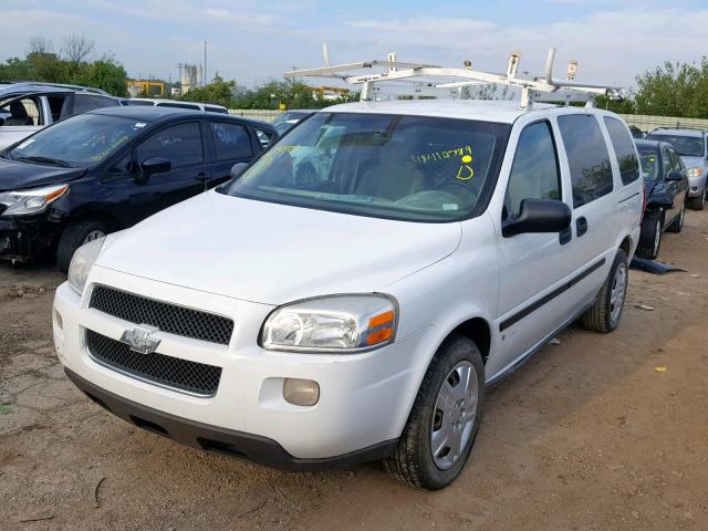 1GBDV13W08D193185 - 2008 CHEVROLET UPLANDER I WHITE photo 2