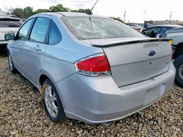 1FAHP36N69W119724 - 2009 FORD FOCUS SES SILVER photo 3