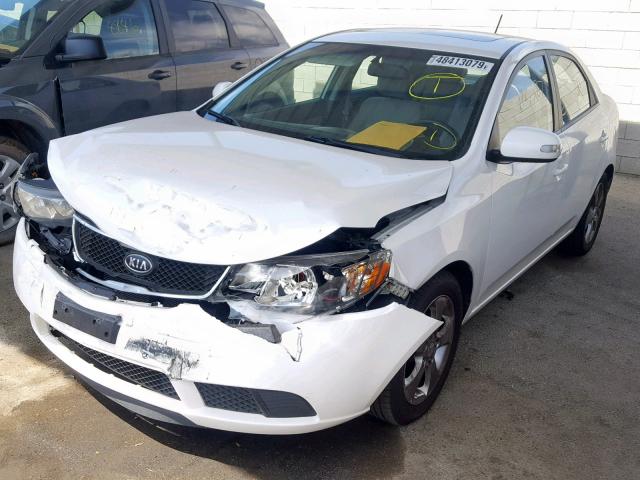 KNAFU4A22A5229917 - 2010 KIA FORTE EX WHITE photo 2