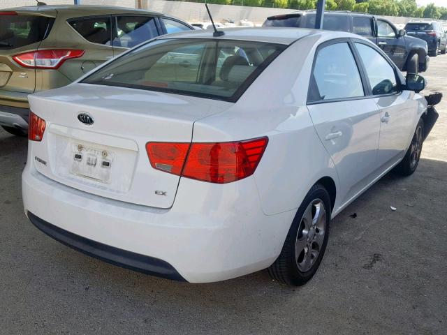 KNAFU4A22A5229917 - 2010 KIA FORTE EX WHITE photo 4