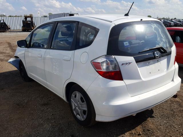 JHMGE8H32DC041097 - 2013 HONDA FIT WHITE photo 3