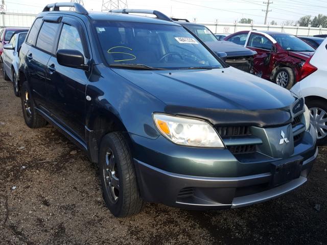 JA4LZ31F16U034399 - 2006 MITSUBISHI OUTLANDER GREEN photo 1