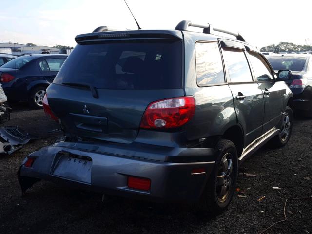 JA4LZ31F16U034399 - 2006 MITSUBISHI OUTLANDER GREEN photo 4