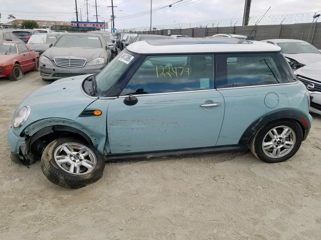 WMWSU3C53CT540447 - 2012 MINI COOPER BLUE photo 9