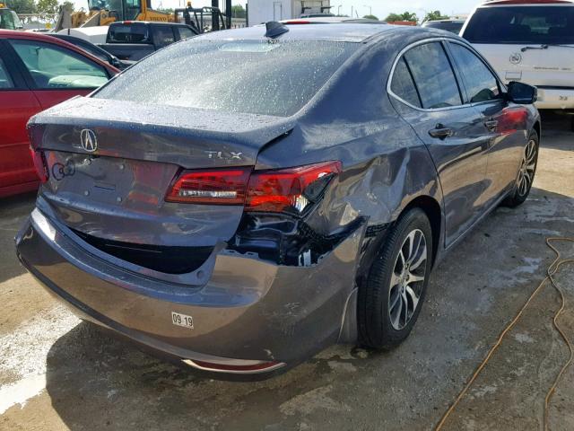 19UUB1F53HA002305 - 2017 ACURA TLX TECH GRAY photo 4