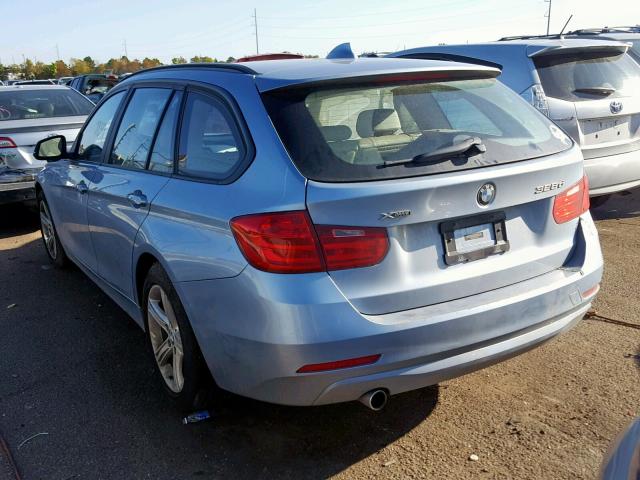 WBA3K5C55EK300301 - 2014 BMW 328 D BLUE photo 3