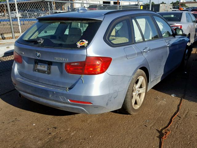 WBA3K5C55EK300301 - 2014 BMW 328 D BLUE photo 4