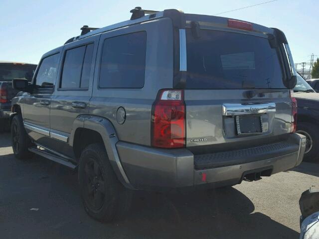 1J8HH58287C615752 - 2007 JEEP COMMANDER GRAY photo 3