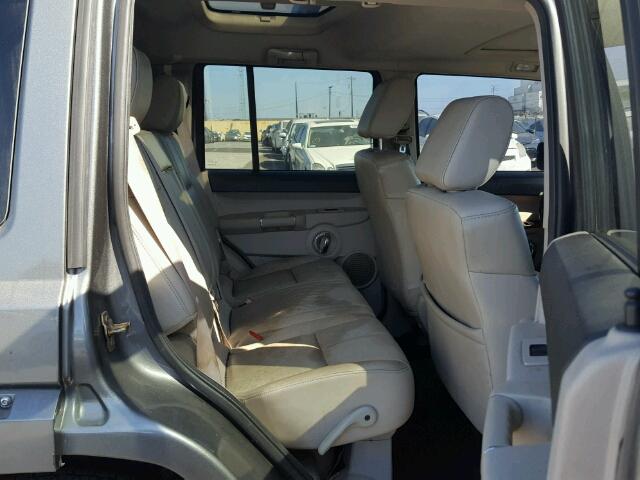 1J8HH58287C615752 - 2007 JEEP COMMANDER GRAY photo 6