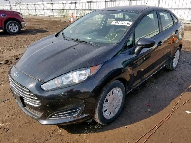 3FADP4AJ8EM174128 - 2014 FORD FIESTA S BLACK photo 2