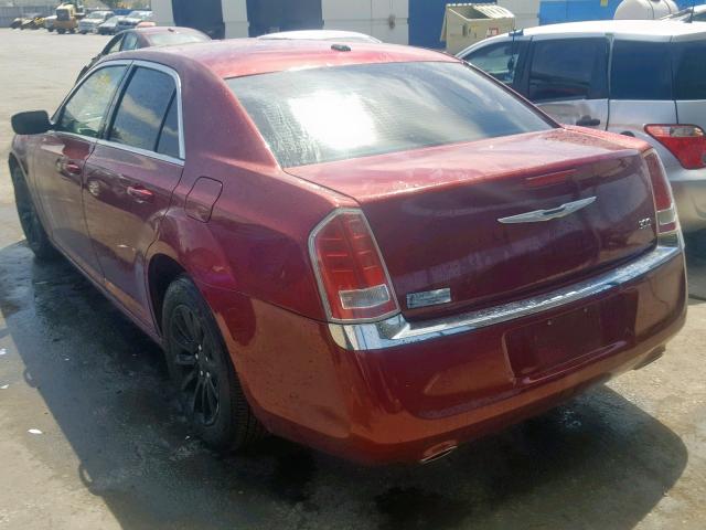 2C3CCAAG9EH327171 - 2014 CHRYSLER 300 RED photo 3