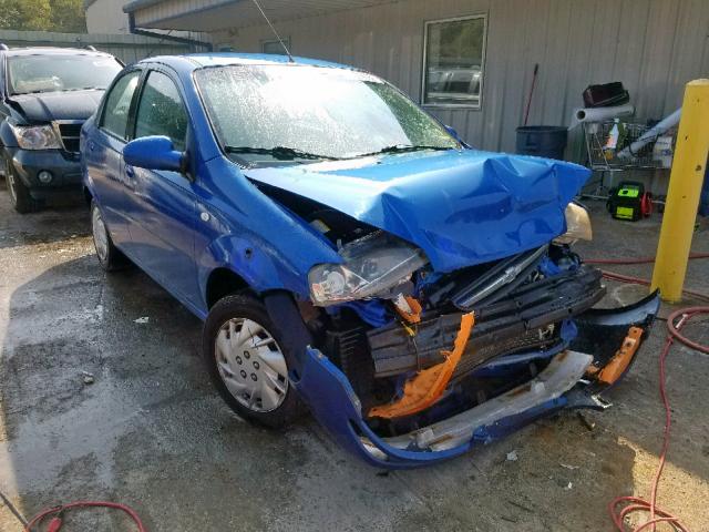 KL1TD56616B571950 - 2006 CHEVROLET AVEO BASE Көк фото 1