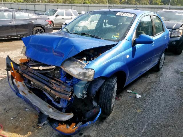 KL1TD56616B571950 - 2006 CHEVROLET AVEO BASE Көк фото 2