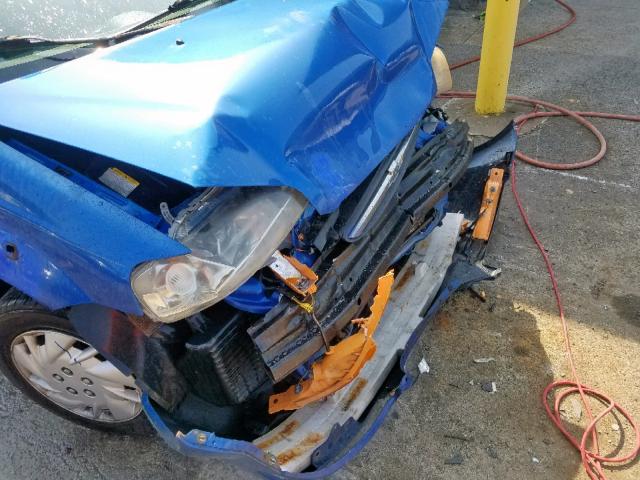 KL1TD56616B571950 - 2006 CHEVROLET AVEO BASE Көк фото 9