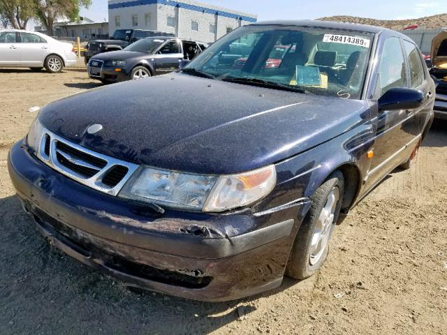 YS3EF48Z7Y3070323 - 2000 SAAB 9-5 SE BLUE photo 2