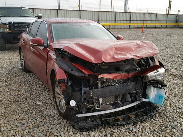 JN1BV7AP0FM346374 - 2015 INFINITI Q50 BASE RED photo 1