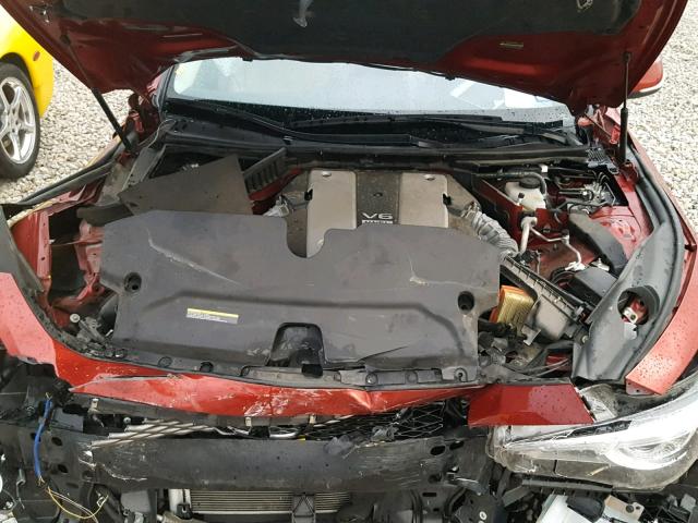 JN1BV7AP0FM346374 - 2015 INFINITI Q50 BASE RED photo 7