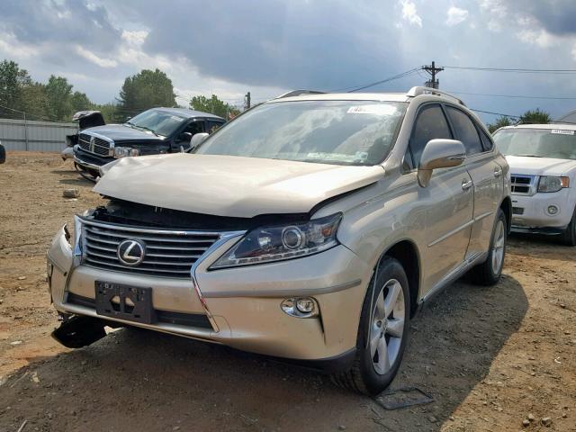 2T2BK1BAXFC276114 - 2015 LEXUS RX 350 BAS TAN photo 2