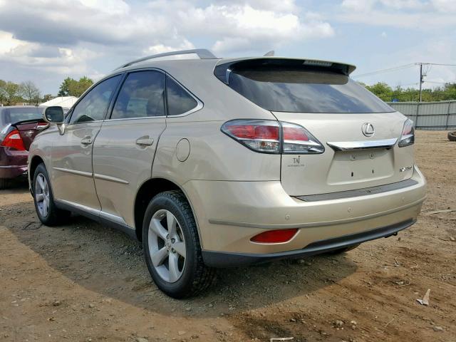 2T2BK1BAXFC276114 - 2015 LEXUS RX 350 BAS TAN photo 3