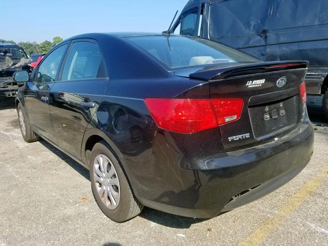 KNAFU4A2XB5363253 - 2011 KIA FORTE EX BLACK photo 3