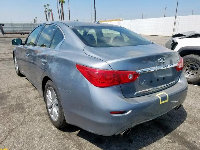 JN1BV7AP5FM352901 - 2015 INFINITI Q50 BASE BLUE photo 3