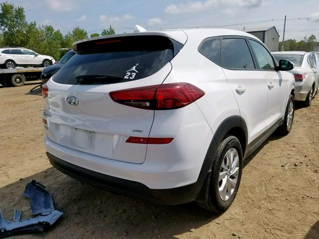 KM8J2CA47KU880929 - 2019 HYUNDAI TUCSON SE WHITE photo 4