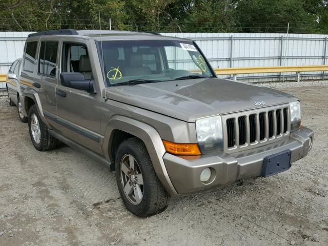 1J8HG48NX6C167021 - 2006 JEEP COMMANDER BEIGE photo 1