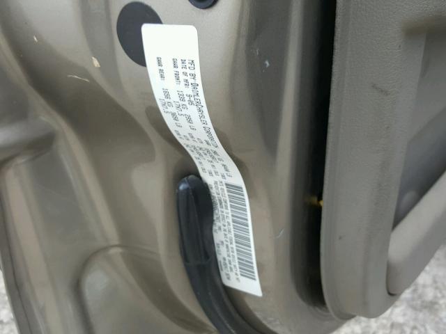 1J8HG48NX6C167021 - 2006 JEEP COMMANDER BEIGE photo 10