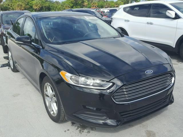 3FA6P0H76GR218791 - 2016 FORD FUSION SE BLACK photo 1