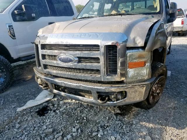 1FTWW31R28EB09842 - 2008 FORD F350 SRW S GOLD photo 10